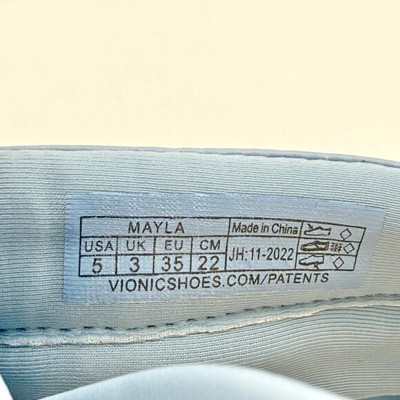 Vionic Womens Mayla Slide Sandals US 5 M EU 35 Blue Comfort NIB - Picture 12 of 12